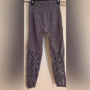 EUC PINK Victoria's Secret Charcoal Leggings. Cutout design